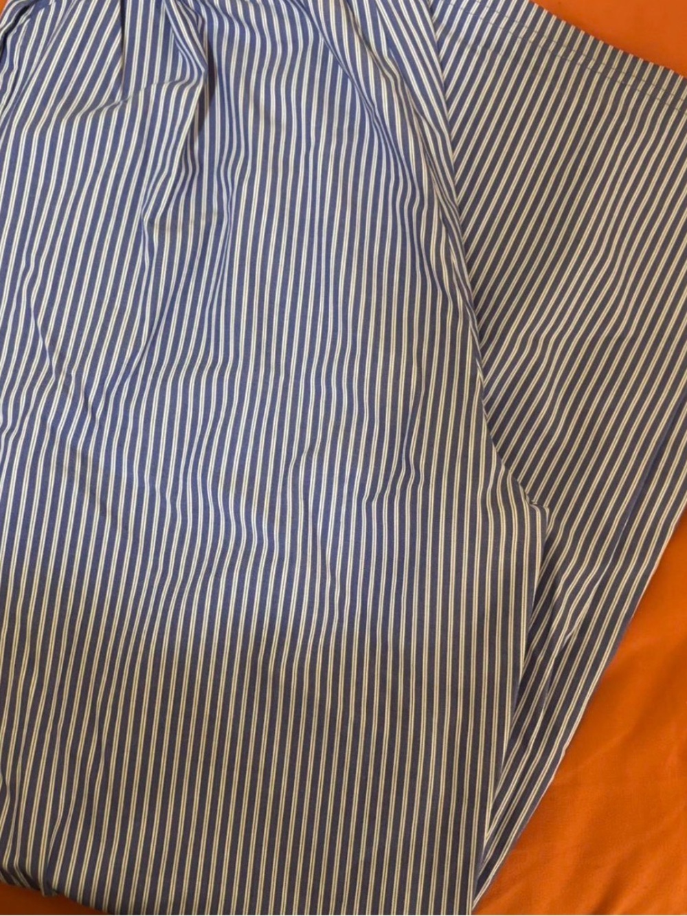 American Eagle Outfitters Blue and White Striped Top